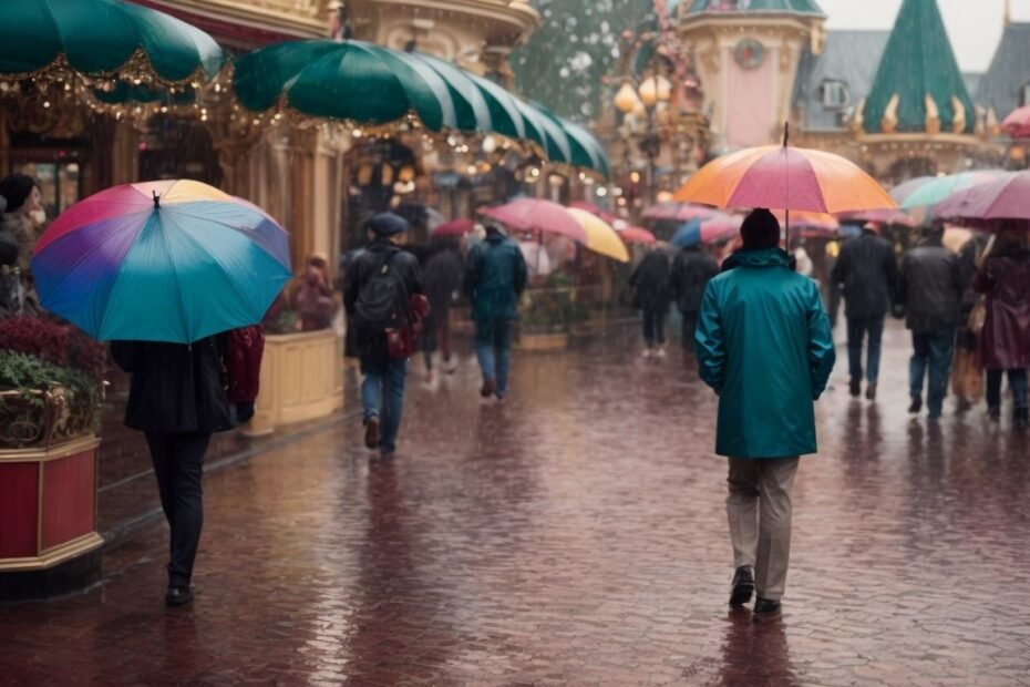 Dfil par temps de pluie Disneyland Paris