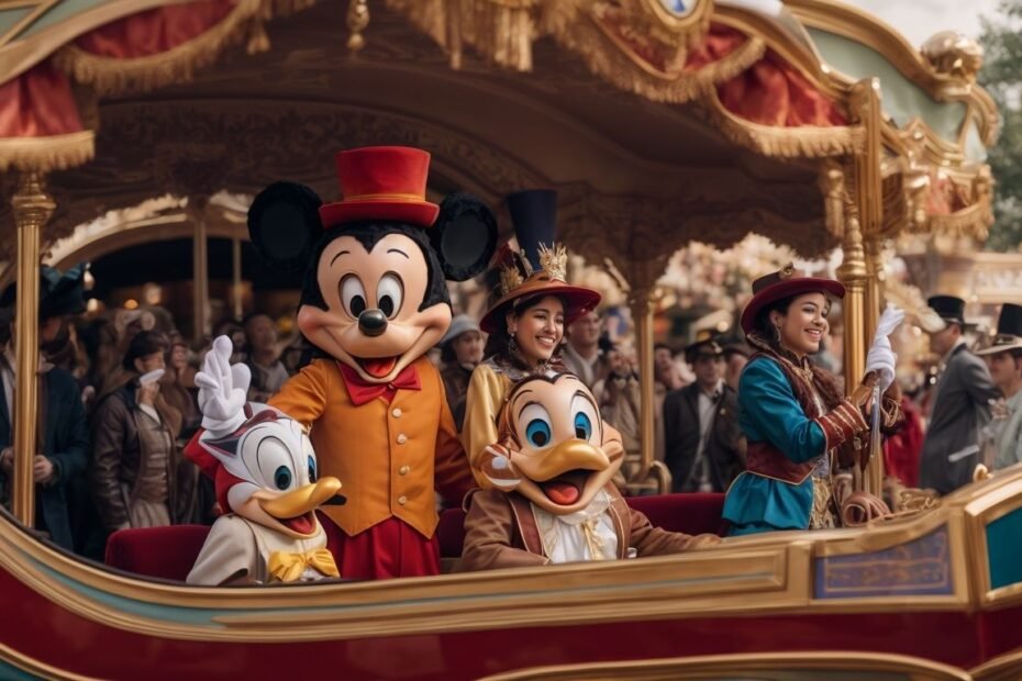 Rencontre avec les personnages de Disneyland Paris lors des dfils