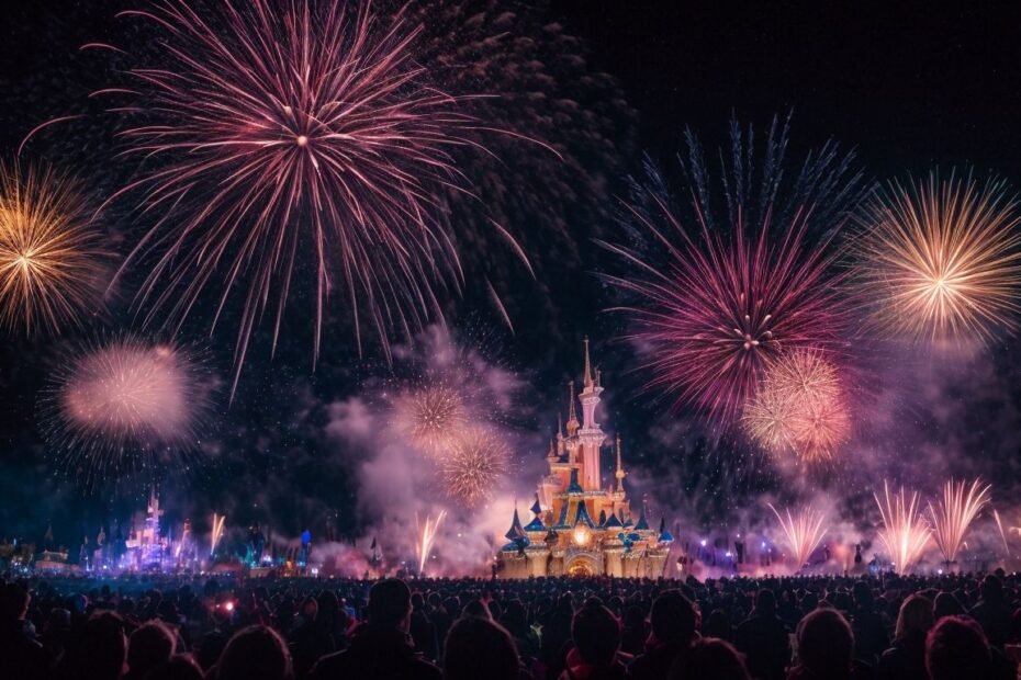 Feux dartifice estivaux Disneyland Paris