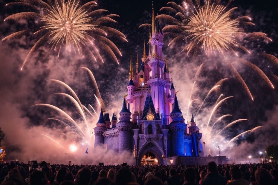 Magie des feux dartifice Disney Paris